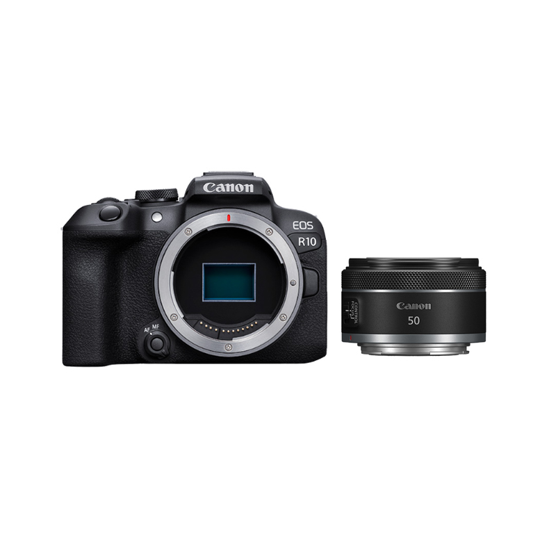 官方翻新品-EOS R10机身+RF50mm F1.8 STM