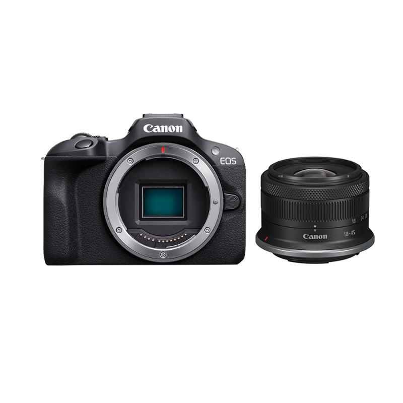 官方翻新品-EOS R100机身+RF-S18-45mm F4.5-6.3 IS STM（黑色）