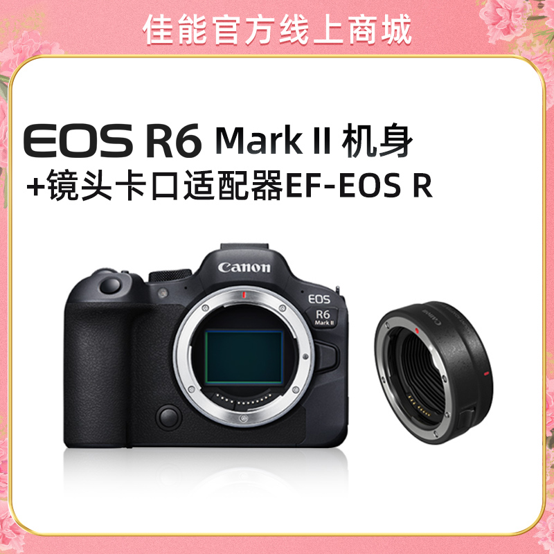EOS R6 Mark II 机身+镜头卡口适配器EF-EOS R