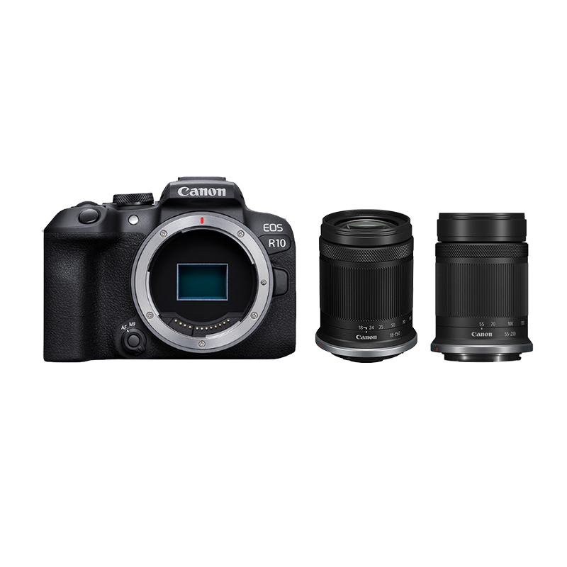 官方翻新品-R10机身+RF-S18-150mm F3.5-6.3 IS STM+RF-S55-210mm F5-7.1 IS STM