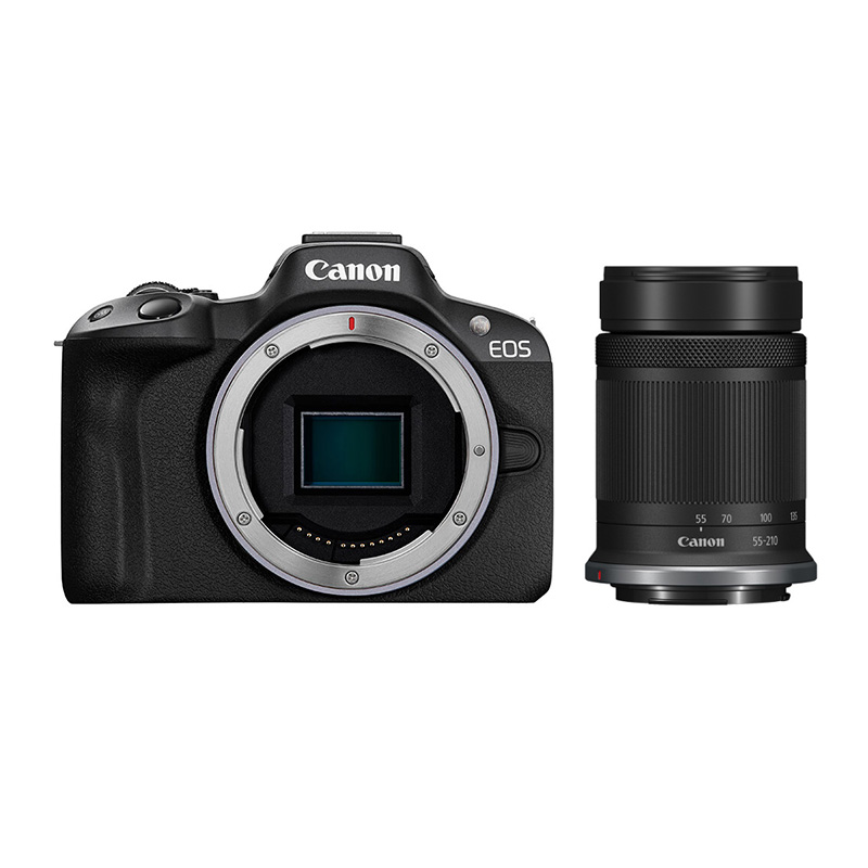 官方翻新品-EOS R50黑色机身+RF-S55-210mm F5-7.1 IS STM