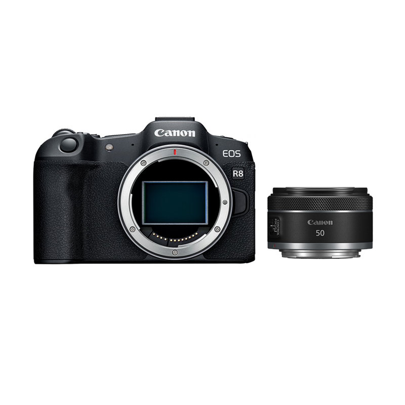 官方翻新品-EOS R8 机身+RF50mm F1.8 STM