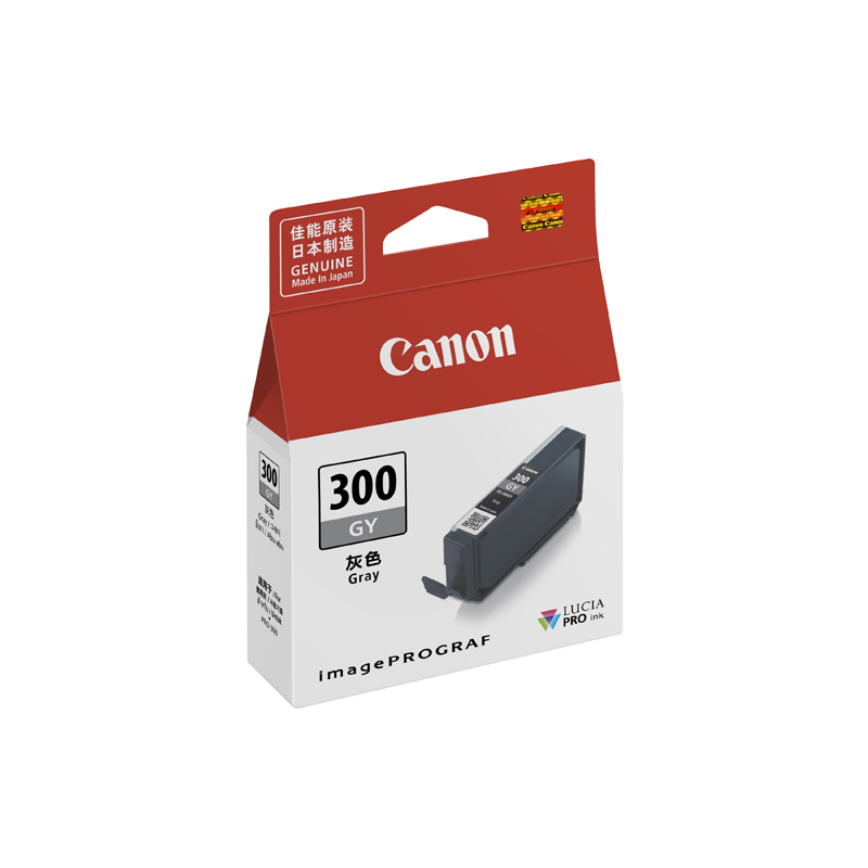 佳能（Canon）PFI-300 GY 灰色墨盒 (适用于PRO-300)