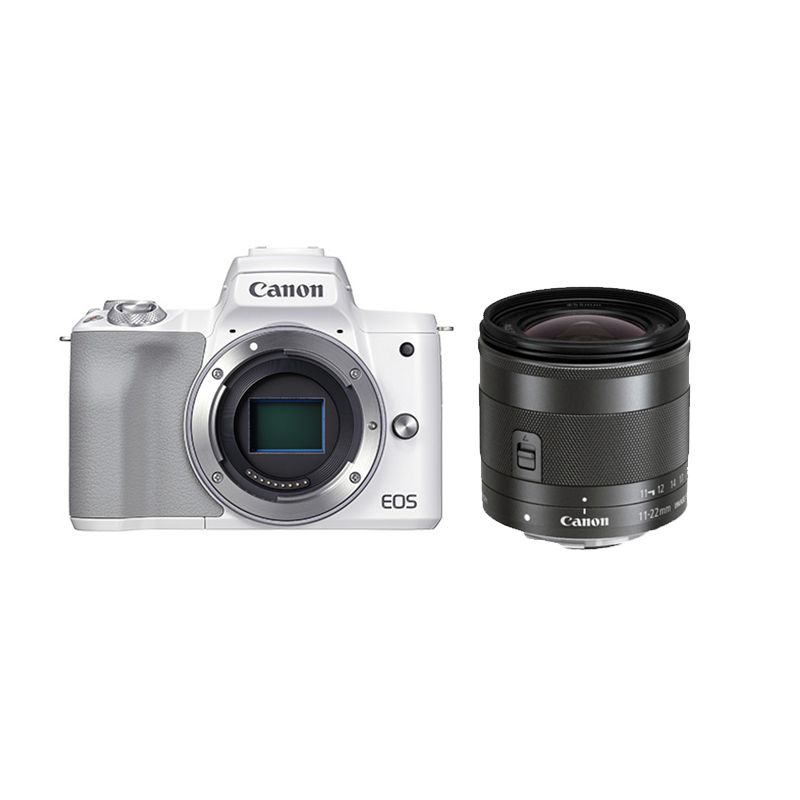 官方翻新品-EOS M50II (白)机身+EF-M 11-22mm f/4-5.6 IS STM
